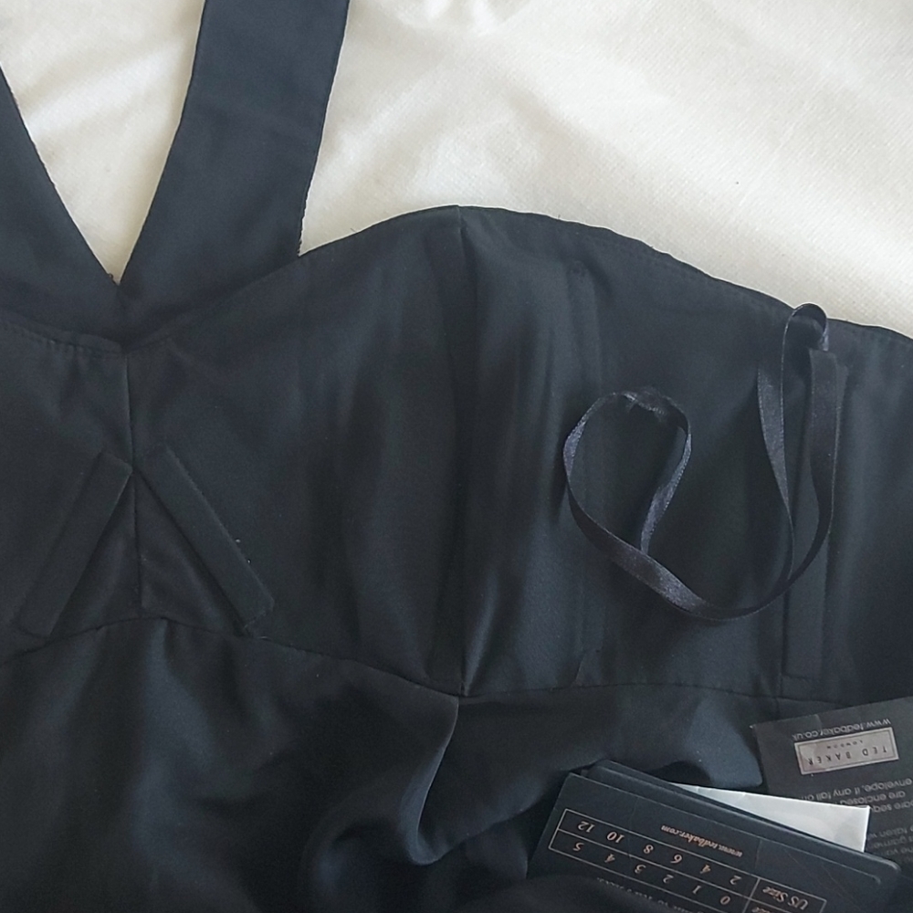 NWT-Ted BakerLondon Silk Maxi, Beaded Neckline - Picture 11 of 16